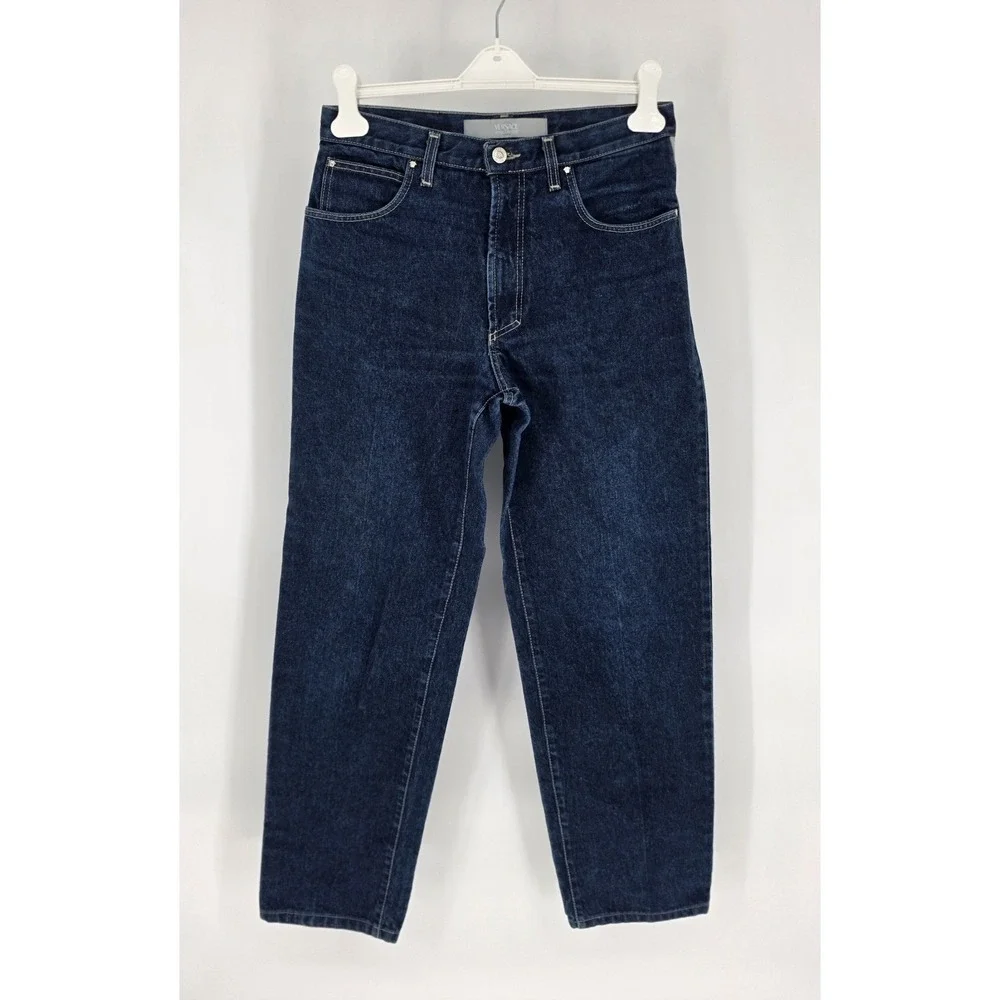 Versace Jeans Couture Denim Jeans Women 10 EU36 Dark Blue High Rise Straight Leg